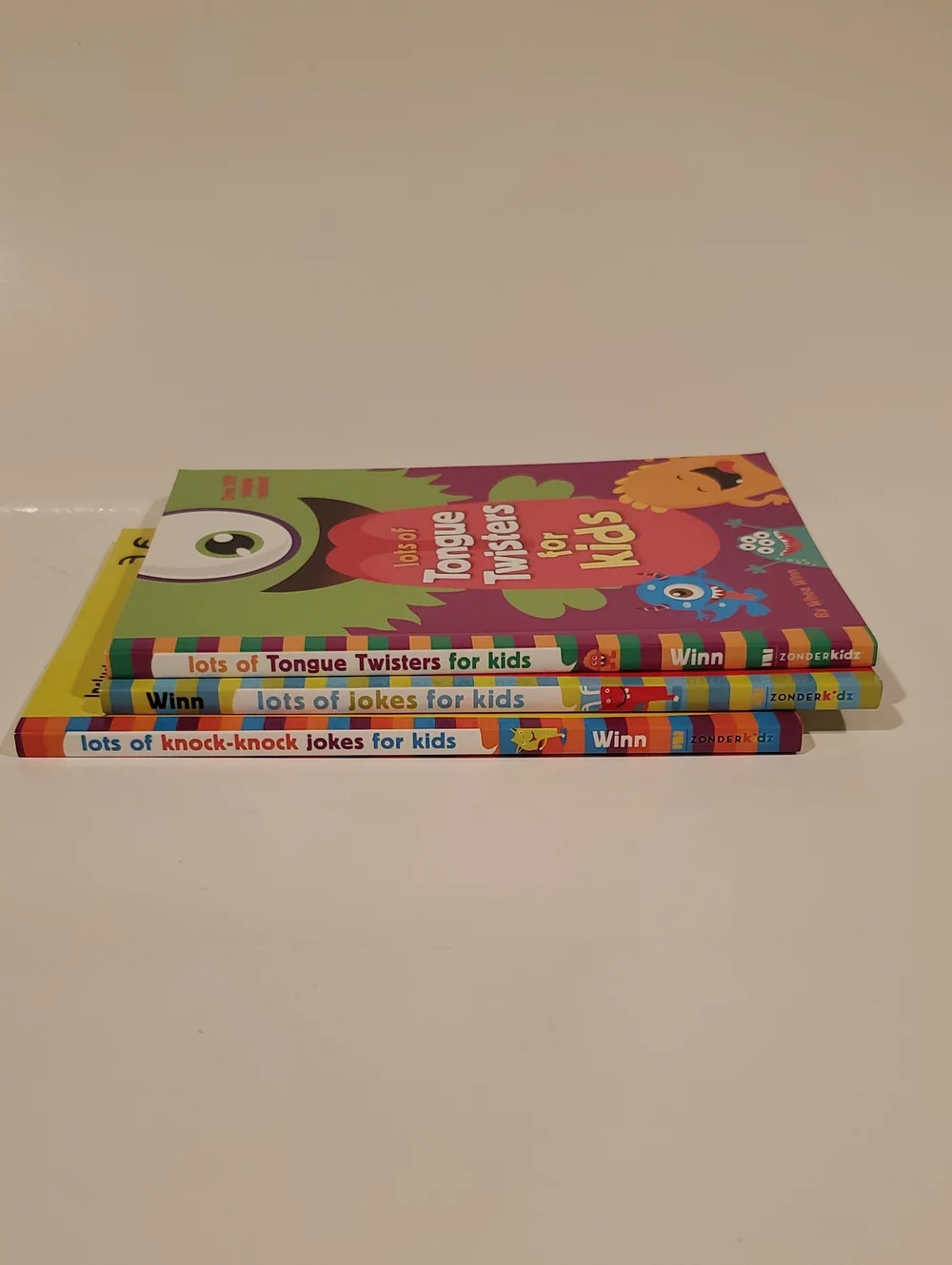 Kids Joke & Tongue Twister 2 Books Set Paperback Preowned